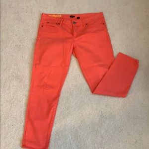 Jcrew Orange Toothpick jeans